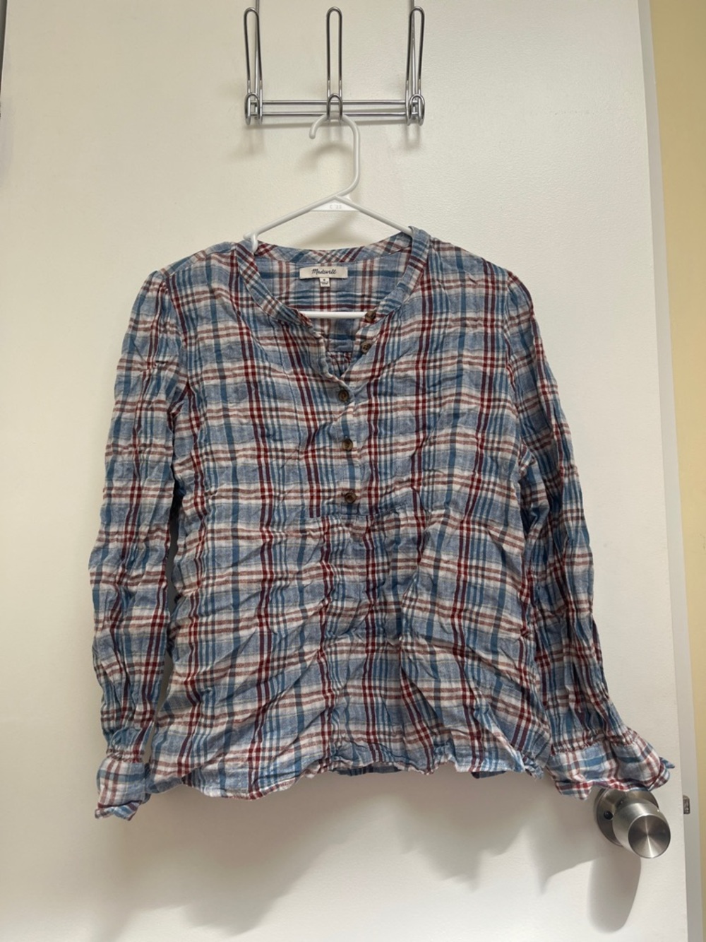 Madewell Plaid Top